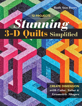Cover image for 9781617459597 - Stunning 3-D Quilts Simplified