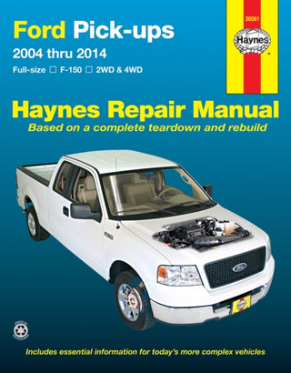 Cover image for 9781620920947 - Ford full-size petrol pick-ups F-150 2WD & 4WD (2004-2014) Haynes Repair Manual (USA)