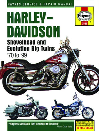 Cover image for 9781620921739 - Harley-Davidson Shovelhead & Evolution Big Twins (70-99) Haynes Repair Manual