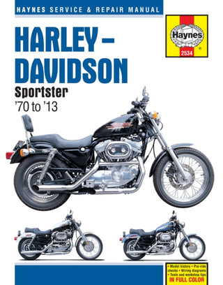 Cover image for 9781620922262 - Harley-Davidson Sportsters (70 - 13) Haynes Repair Manual