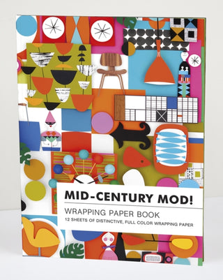 Cover image for 9781623259143 - Mid-Century Mod! Wrapping Paper Book