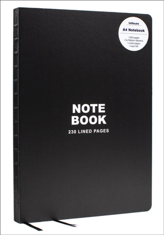Supplemental image for 9781623259457 - Black A4 Notebook