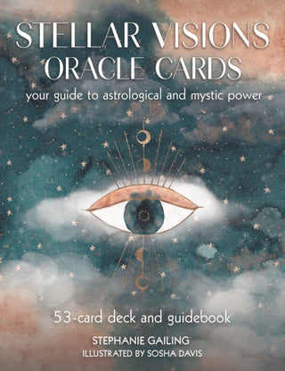 Cover image for 9781631069208 - Stellar Visions Oracle Cards: 53-Card Deck and Guidebook