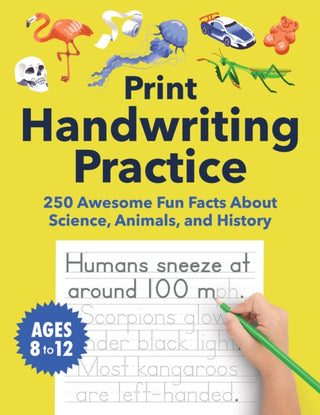 Cover image for 9781632175984 - Print Handwriting Practice for Kids 8-12