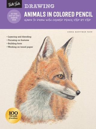 Cover image for 9781633227873 - Drawing: Animals in Colored Pencil