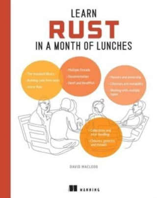 Cover image for 9781633438231 - Learn Rust in a Month of Lunches