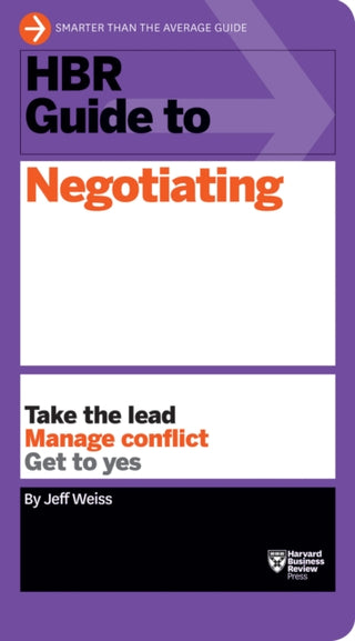 Cover image for 9781633690769 - HBR Guide to Negotiating (HBR Guide Series)