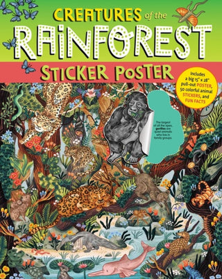 Cover image for 9781635866216 - Creatures of the Rainforest Sticker Poster
