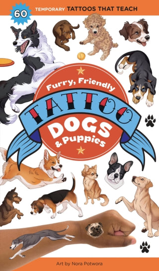 Cover image for 9781635867985 - Furry, Friendly Tattoo Dogs & Puppies