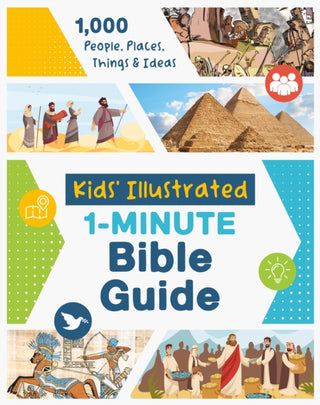 Cover image for 9781636097800 - Kids' Illustrated 1-Minute Bible Guide