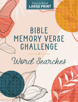 Cover image for 9781636099019 - Bible Memory Verse Word Searches Large Print