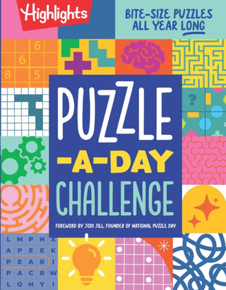 Cover image for 9781639623341 - Puzzle-a-Day Challenge: Bite-Size Puzzles All Year Long