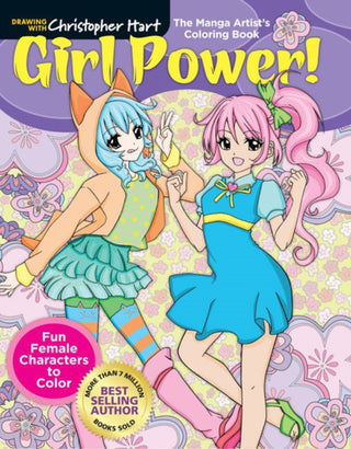 Cover image for 9781640210103 - Manga Artist's Coloring Book: Girl Power!