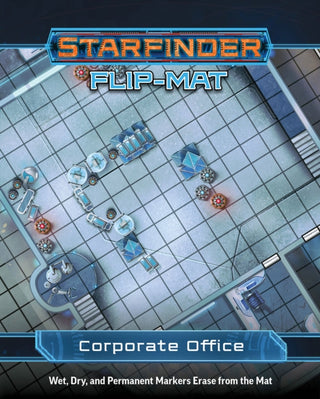 Cover image for 9781640785830 - Starfinder Flip-Mat: Corporate Office