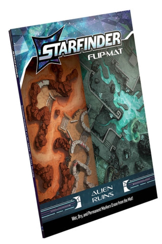 Cover image for 9781640786486 - Starfinder Flip-Mat: Alien Ruins