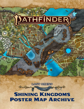 Cover image for 9781640786844 - Pathfinder Lost Omens Shining Kingdoms Poster Map Archive