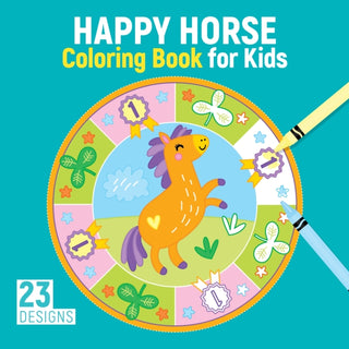 Cover image for 9781641241823 - Happy Horse Coloring Book for Kids