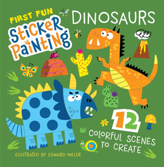 Cover image for 9781641243797 - First Fun Sticker Painting: Dinosaurs