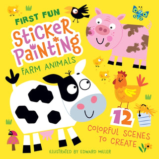 Cover image for 9781641244121 - First Fun: Sticker Painting Farm Animals