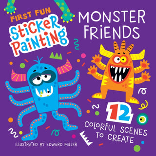 Cover image for 9781641244602 - First Fun Sticker Painting: Monster Friends