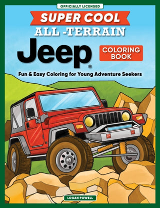Cover image for 9781641244831 - Super Cool All-Terrain Jeep® Coloring Book