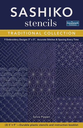Cover image for 9781644030936 - Sashiko Stencils, Traditional Collection