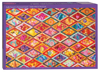 Supplemental image for 9781644031797 - Kaffe Fassett’s Diamond Quilt Jigsaw Puzzle