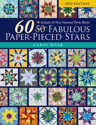 Cover image for 9781644034026 - 60 Fabulous Paper-Pieced Stars, 2nd Edition