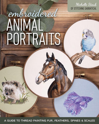 Supplemental image for 9781644034552 - Embroidered Animal Portraits