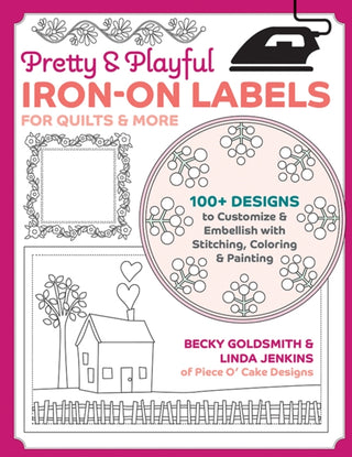 Cover image for 9781644034774 - Pretty & Playful Iron-on Labels for Quilts & More
