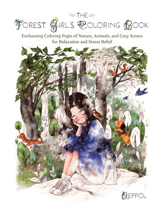 Cover image for 9781646047321 - The Forest Girl's Coloring Book