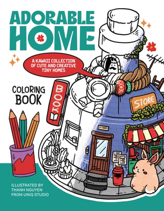 Cover image for 9781646047499 - Adorable Home Coloring Book