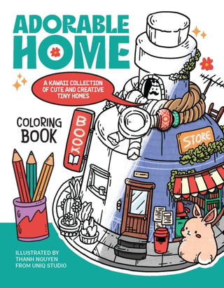 Cover image for 9781646047499 - Adorable Home Coloring Book