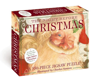 Cover image for 9781646431113 - The Night Before Christmas: 550-Piece Jigsaw Puzzle and   Book