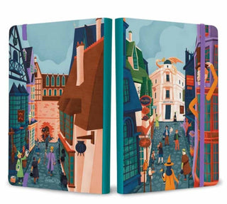 Cover image for 9781647222338 - Harry Potter: Exploring Diagon Alley Softcover Notebook