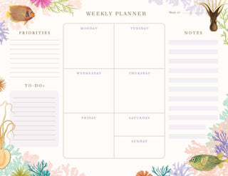 Cover image for 9781647223939 - Art of Nature: Under the Sea Weekly Planner Notepad