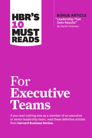 Cover image for 9781647825188 - HBR's 10 Must Reads for Executive Teams