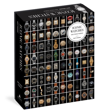 Supplemental image for 9781648290459 - Iconic Watches 500-Piece Puzzle
