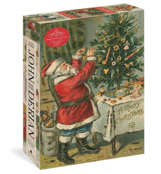Cover image for 9781648293412 - John Derian Paper Goods: Santa Trims the Tree 1,000-Piece Puzzle