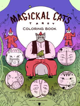 Cover image for 9781648415319 - Magickal Cats Tarot Coloring Book