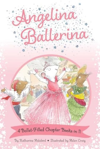 Cover image for 9781665972468 - Angelina Ballerina 4 Ballet-Filled Chapter Books in 1!