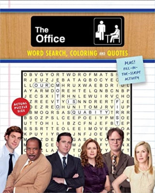 Cover image for 9781667200187 - The Office Word Search, Coloring and Quotes