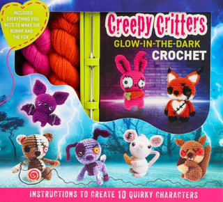 Cover image for 9781667210094 - Creepy Critters Glow-in-the-Dark Crochet