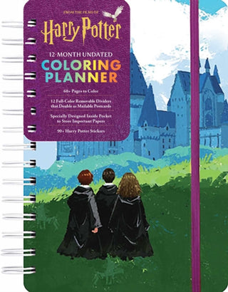 Cover image for 9781667210605 - Harry Potter 12-Month Undated Coloring Planner