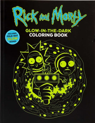 Cover image for 9781667211107 - Rick and Morty Glow-in-the-Dark Coloring Book