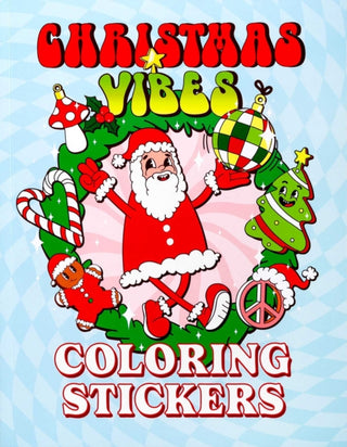 Cover image for 9781667211275 - Christmas Vibes Coloring Stickers