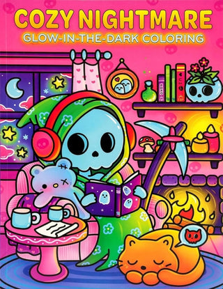 Supplemental image for 9781667211305 - Cozy Nightmare Glow-in-the-Dark Coloring