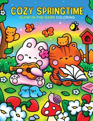 Cover image for 9781667211763 - Cozy Springtime Glow-in-the-Dark Coloring