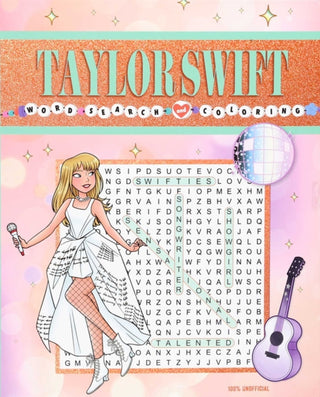 Cover image for 9781667212197 - Taylor Swift Word Search and Coloring