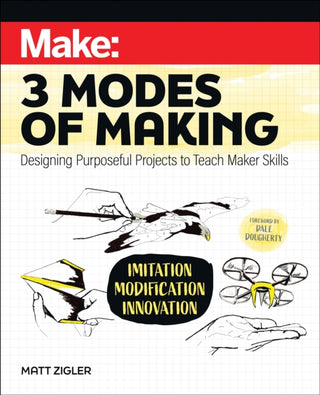 Cover image for 9781680457995 - Make: Three Modes of Making